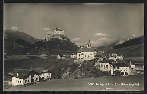 AK Tarasp, Teilansicht mit Schloss