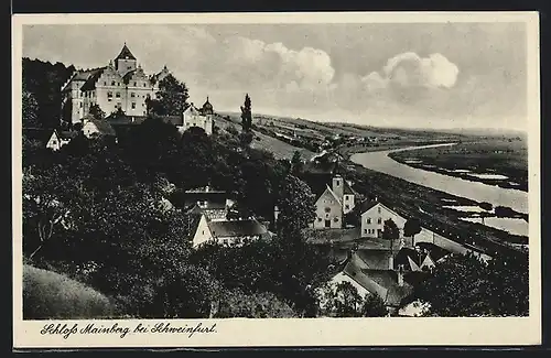 AK Mainberg bei Schweinfurt, Blick auf das Schloss