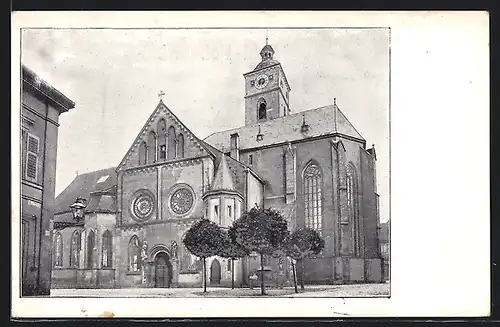 AK Schweinfurt, vor der protestantischen Kirche