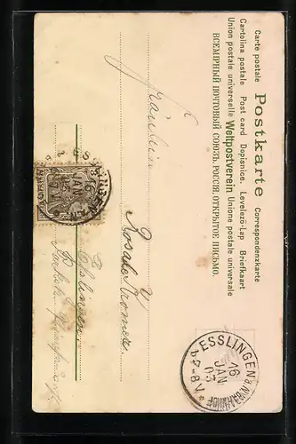 Lithographie mit Fliederduft, Vase mit Blüten