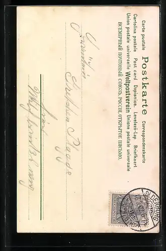 Duft-AK Strauss Rosen in Vase, mit Rosenduft