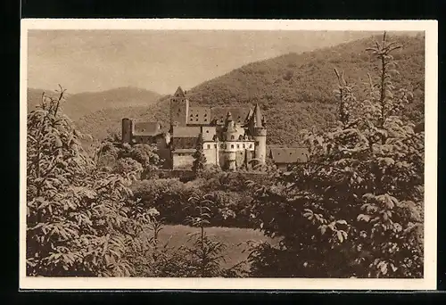 AK Bürresheim, Schloss, Ganzsache WHW Winterhilfswerk