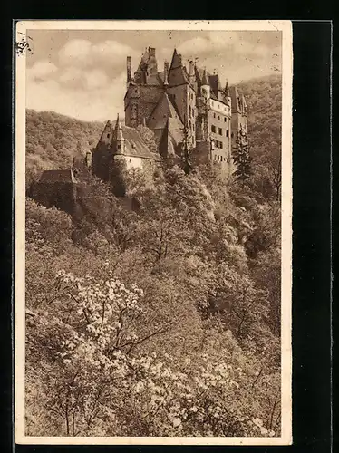 AK Das schöne Deutschland, Bild 76: Burg Eltz, Reichswinterhilfe-Lotterie 1934 /35, Ganzsache WHW Winterhilfswerk