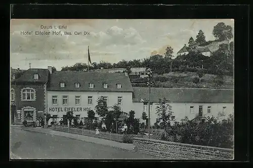 AK Daun i. Eifel, Hotel Eifeler Hof, Bes, Carl Dix