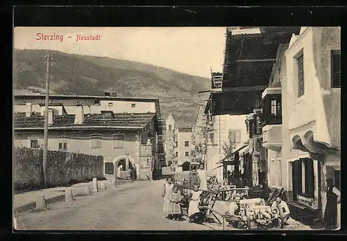AK Sterzing, Neustadt mit Anwohnern