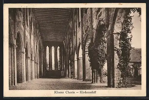 AK Chorin /Mark, Kloster mit Kirchenschiff