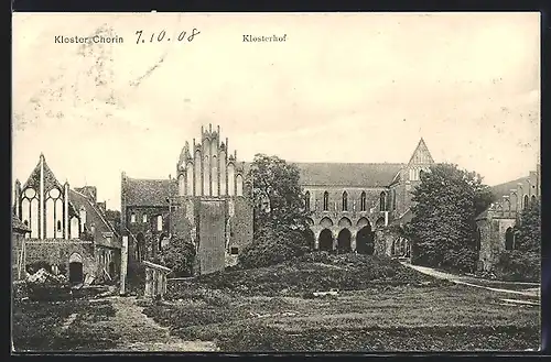 AK Chorin, Blick auf den Klosterhof