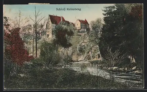 AK Reinsberg /Sachsen, Schloss im Herbst