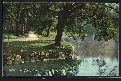 AK Rheinsberg, Der Seesteg im Park