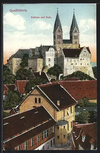 AK Quedlinburg, Das Schloss und der Dom