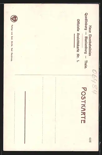 AK Quedlinburg, Das Schloss und der Dom