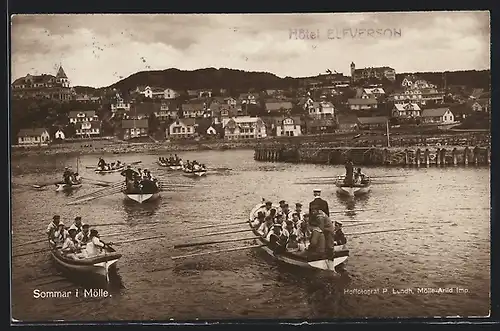 AK Mölle, Uferpartie mit Booten