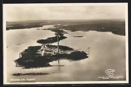 AK Rönnskär, Panorama fran flygplan, Fliegeraufnahme