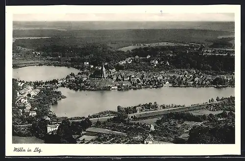 AK Mölln in Lbg., Teilansicht mit Kirche