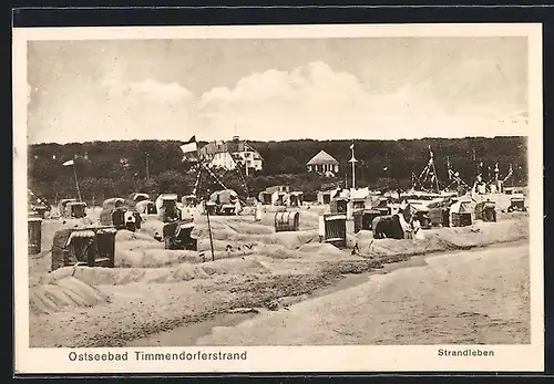 AK Timmendorferstrand, Ostseebad, Strandleben