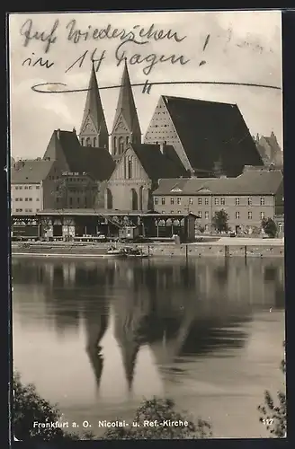 AK Frankfurt / Oder, Blick zur Reformierten Kirche