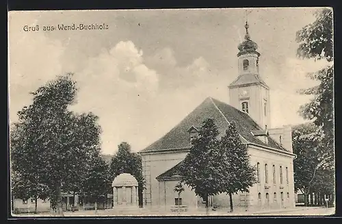 AK Wend.-Buchholz, Blick auf die Kirche