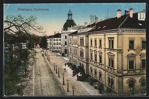 AK Herisau, Blick auf die Poststrasse