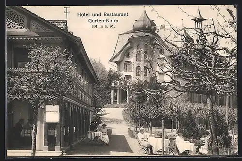 AK Gurten-Kulm, Ansicht vom Hotel-Restaurant Gurten-Kulm
