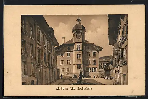AK Alt-Bern, Strasse Herrengasse mit alter Hochschule
