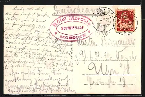 AK Morcote /Lago di Lugano, Uferpartie