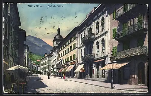 AK Sion, Hotel de Ville, Ladengeschäfte