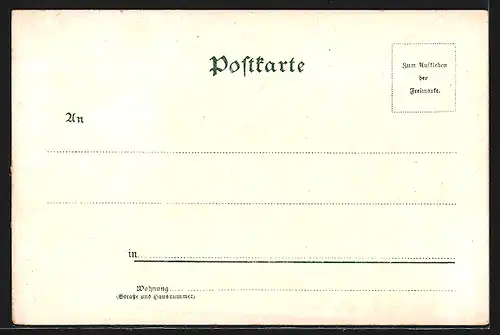 Lithographie Düsseldorf, Cornelius-Denkmal, Bahnhof, Johanneskirche