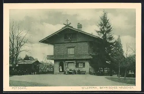 AK Potsdam, Bayrisches Häuschen im Wildpark