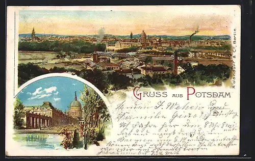 AK Potsdam, Stadtansicht