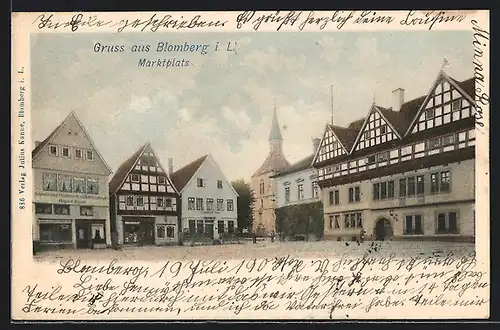 AK Blomberg i. L., Marktplatz