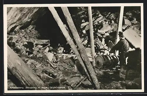 AK Kristineberg, Skrapning av malm i brytningsrum