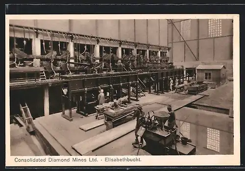 AK Elisabethbucht, Consolidated Diamond Mines Ltd., Edelstein Säuberung