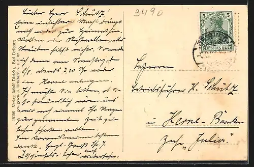 AK Bad Driburg, Strassenpartie vorm Kaffeehaus