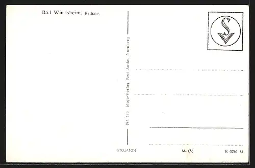 AK Bad Windsheim, Blick aufs Rathaus