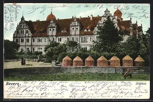 AK Bevern / Weser, Schloss-Ansicht