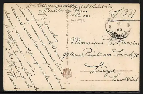 AK Krefeld, Strassenpartie an der Joseph-Kirche