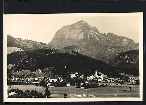 AK Golling, Totalansicht mit Kirche