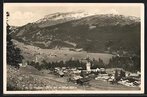 AK Riezlern, Ortsansicht mit Kirche