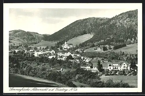 AK Altenmarkt an der Triesting, Ortsansicht mit Kirche