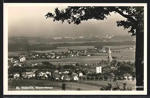 AK St. Valentin, Totalansicht mit Kirche