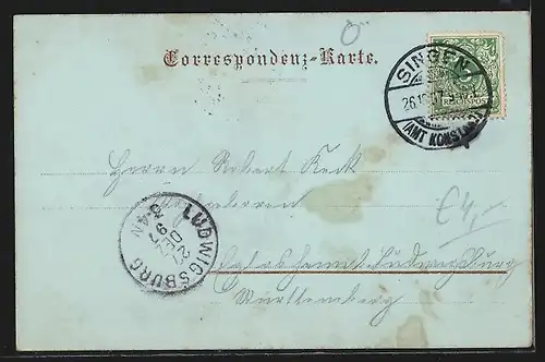 Mondschein-AK Hallstatt, Blick zur Kirche