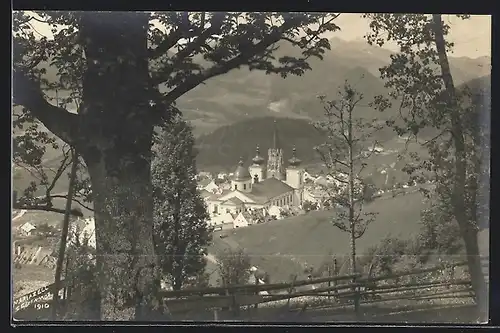 AK Mariazell, Blick zur Kirche