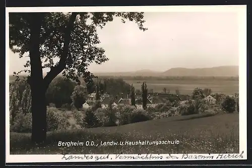 AK Bergheim /OD., Blick auf Land. und Haushaltungsschule