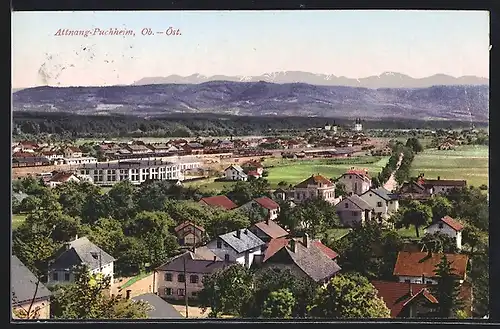 AK Attnang, Gesamtansicht aus der Vogelschau