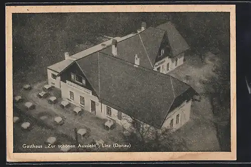 AK Linz /Donau, Gasthaus Zur schönen Aussicht am Freinberg