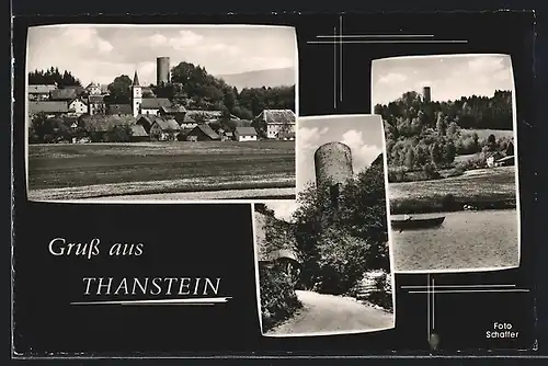 AK Thanstein, Ortsansichten mit Turm