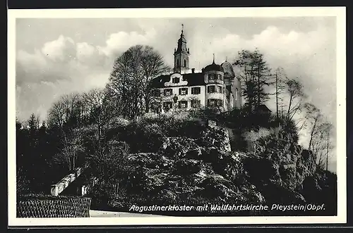AK Pleystein /Obpf., Augustinerkloster mit Wallfahrtskirche