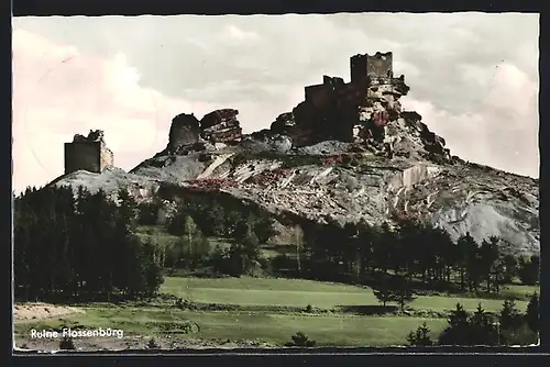 AK Flossenbürg, Blick auf die Burgruine