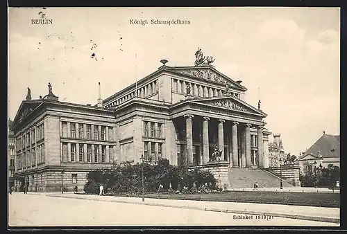 AK Berlin, Königl. Schauspielhaus, Gendarmenmarkt