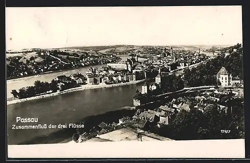 AK Passau, Zusammenfluss der drei Flüsse